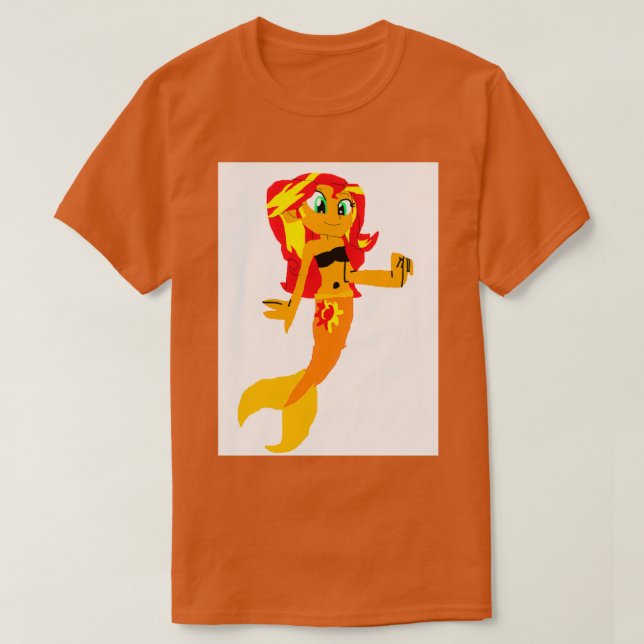 Camiseta Sunset Shimmer sirena humana 1 (Diseño del anverso)