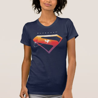 Camiseta Sunset Soar Superman Shield