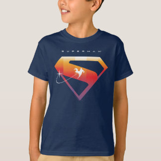 Camiseta Sunset Soar Superman Shield