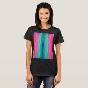 Camiseta "Sunset Sorbet" arte abstracto colorido