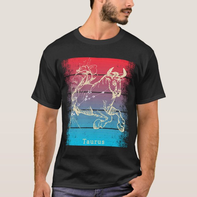 Camiseta Sunset Taurus Zodiac (Anverso)