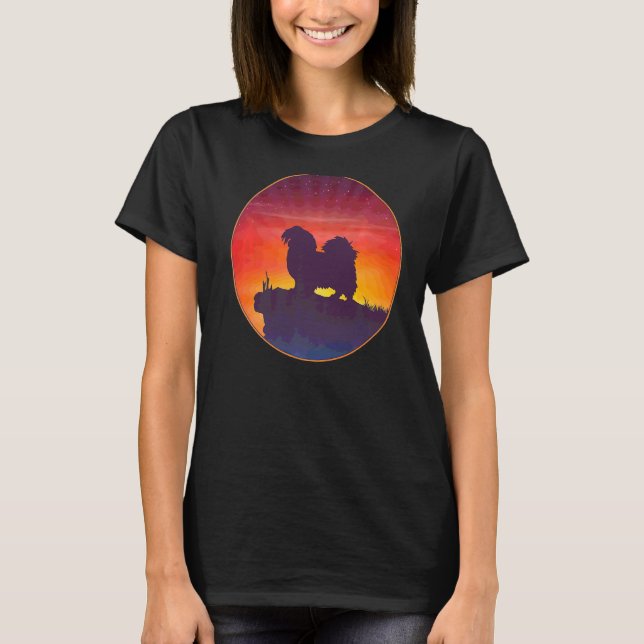 Camiseta Sunset tibetano de perro (Anverso)