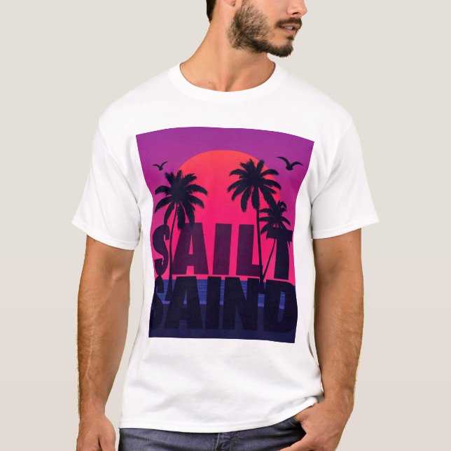 Camiseta Sunset Tropical Sand (Anverso)