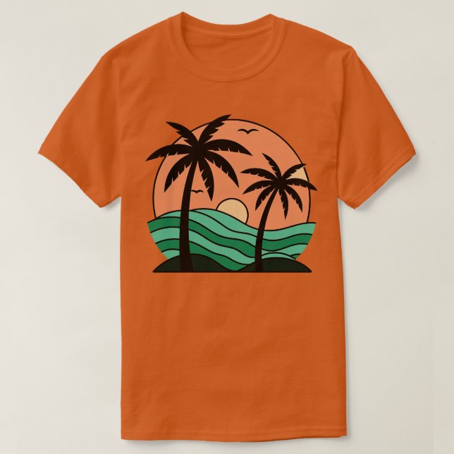 Camiseta Sunset TShirt 10 (Diseño del anverso)