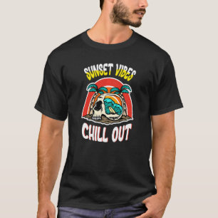Camiseta Sunset Vibes Chill Out Skufing