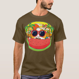 Camiseta Sunset Watermelón exótico Gafas de sol divertidas 