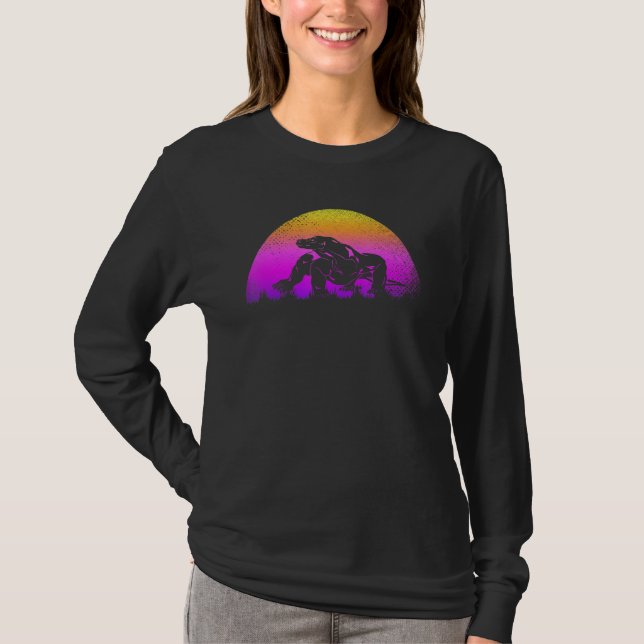 Camiseta Sunset Wildlife Animal Exótico Reptile Lizard Komo (Anverso)