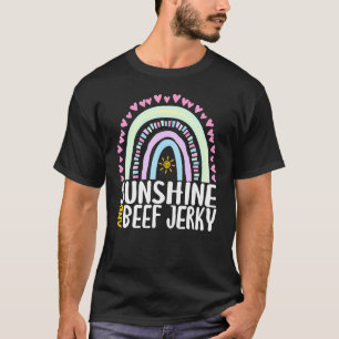 Camiseta Sunshine And Beef Jerky Cute Mujeres Gráfico Arcoi