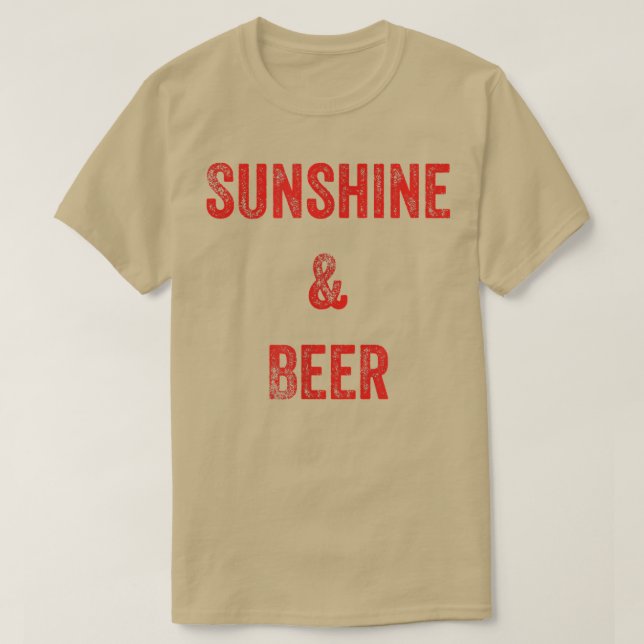 Camiseta Sunshine And Beer  (Diseño del anverso)