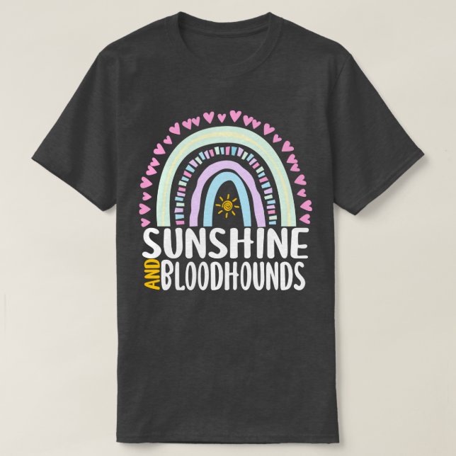 Camiseta Sunshine and Bloodhounds dulce regalo arcoiris par (Diseño del anverso)