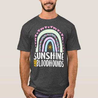 Camiseta Sunshine and Bloodhounds dulce regalo arcoiris par