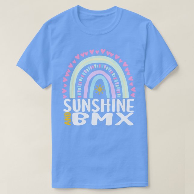 Camiseta Sunshine and BMX Cute Rainbow Gift para mujeres (Diseño del anverso)