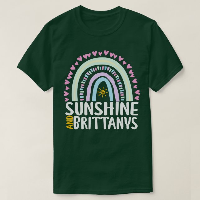 Camiseta Sunshine and Brittanys cute regalo de arco iris pa (Diseño del anverso)