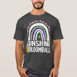 Camiseta Sunshine and Broomball Cute Rainbow Gift para las 