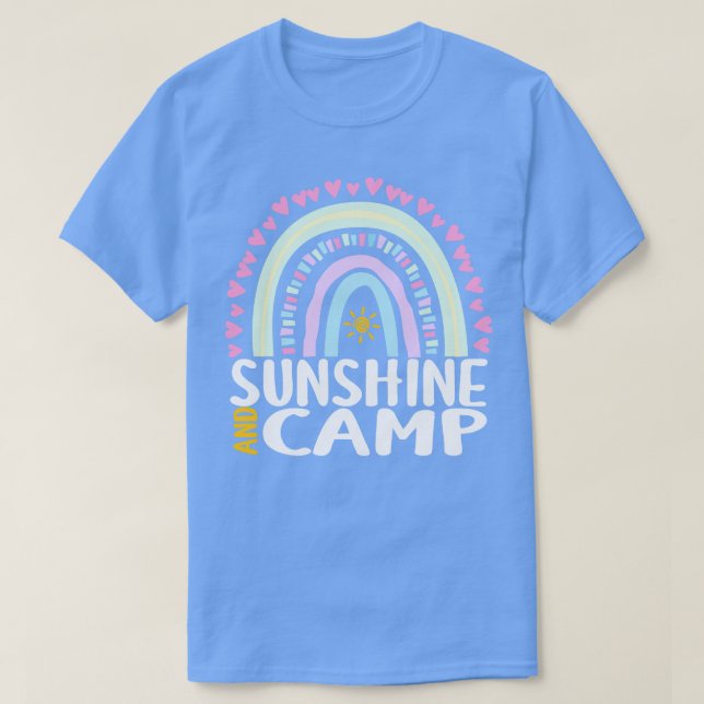 Camiseta Sunshine and Camp Cute Rainbow Gift para mujeres (Diseño del anverso)