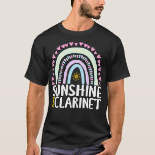 Camiseta Sunshine and Clarinet Cute Rainbow Gift para las m