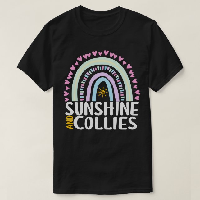 Camiseta Sunshine and Collies acribillan regalo arcoiris pa (Diseño del anverso)