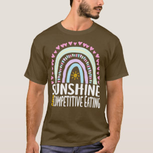 Camiseta Sunshine and Competitive Eating Cute Rainbow Gift