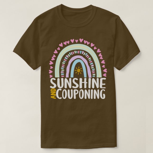 Camiseta Sunshine and Couponing Cute Rainbow Gift para las  (Diseño del anverso)