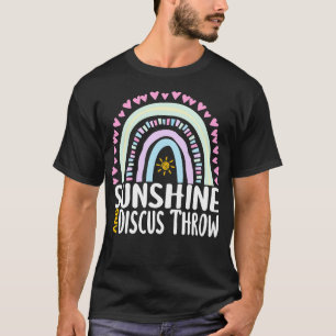 Camiseta Sunshine and Discus arroja un lindo regalo arcoiri