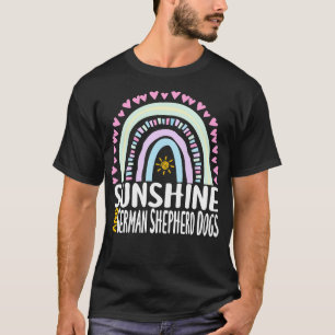 Camiseta Sunshine and German Shephers Dogs Cute Gif