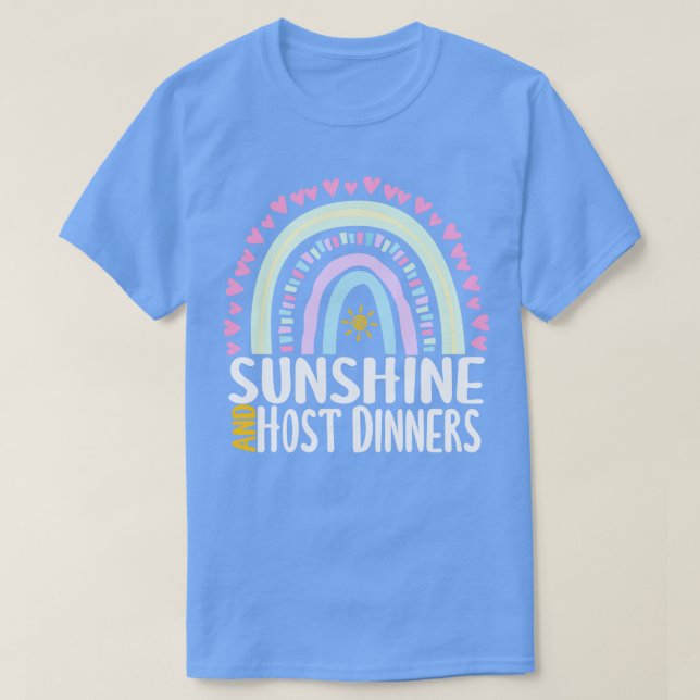 Camiseta Sunshine and host Diners: Cenas elegantes con arco (Diseño del anverso)