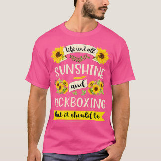 Camiseta Sunshine And Kickboxing Graciosa Mujer Kick Boxer