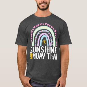 Camiseta Sunshine and Muay Thai cute regalo arcoiris para l