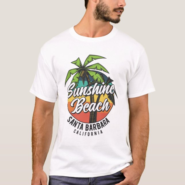 Camiseta Sunshine Beach Santa Barbara California (Anverso)