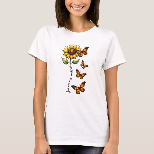 Camiseta Sunshine Butterfly Summer Vibes (Anverso)