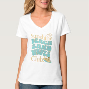 Camiseta Sunshine Club, Beach, Sand y Waves Summer