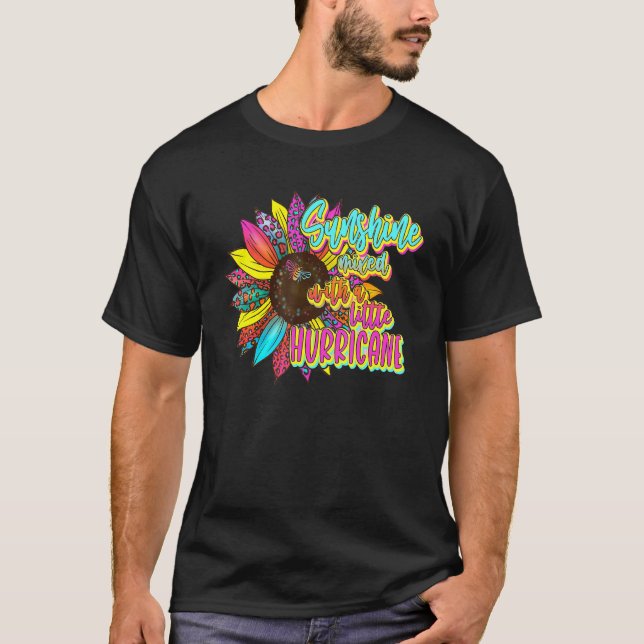 Camiseta Sunshine Combinado Con Un Poco De Huracán Sunshine (Anverso)