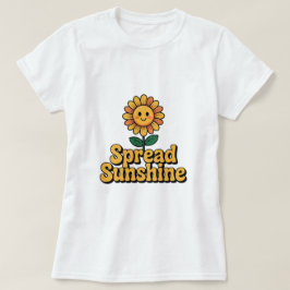Camiseta Sunshine de algodón blanco