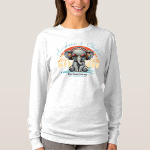 Camiseta Sunshine de primavera y Ele-fun Retro Beach Getawa