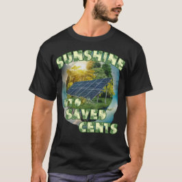 Camiseta SUNSHINE EN CENAS AHORRADAS, energía solar