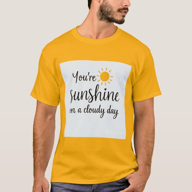 Camiseta Sunshine en el día de la nublada (Anverso)