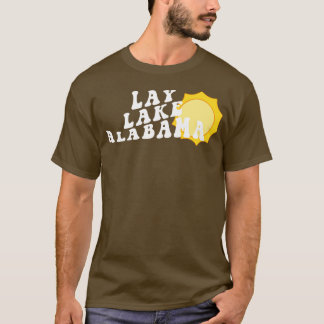 Camiseta Sunshine en Lay Lake Alabama Retro Wavy 1970 Summ