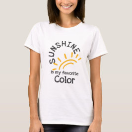 Camiseta Sunshine es mi color favorito