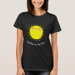 Camiseta Sunshine On My Mind Smile Face Happy Sonriente