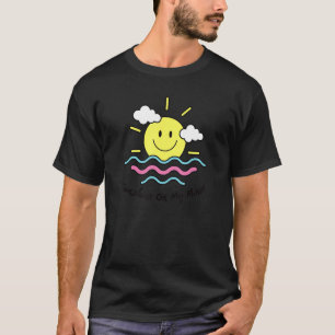 Camiseta Sunshine On My Mind Smile Face Happy Sonriente