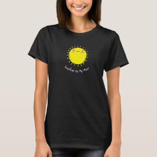 Camiseta Sunshine On My Mind Smile Face Happy Sonriente