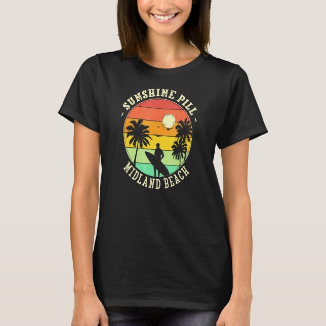 Camiseta Sunshine Pill Midland Beach Summer New York Tropic (Anverso)