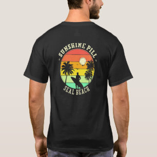 Camiseta Sunshine Pill Seal Beach Summer California Tropica