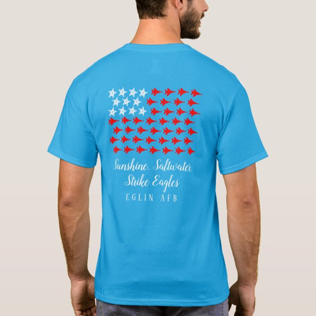Camiseta Sunshine, Saltwater, Strike Eagles - Unisex Tee (Reverso)