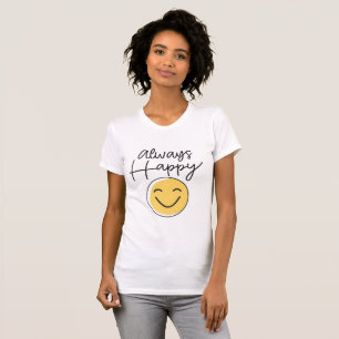 Camiseta Sunshine "Siempre Feliz" Retro Tee - Vibrante Cari