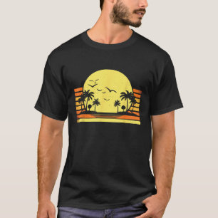 Camiseta Sunshine Summer Vibes Retro Palm Trepi Beach Tropi