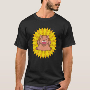 Camiseta Sunshine Sunflower Forest Animal Cuece Oso Marrón