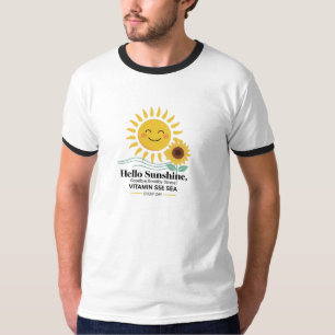 Camiseta Sunshine & Sunflower sonriente - Felices vibracion