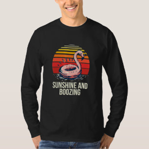 Camiseta Sunshine Y Boozing Beach Bum Tropical Sea Sunny