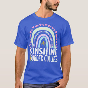 Camiseta Sunshine y Border Collies Regalo de arcoíris lindo
